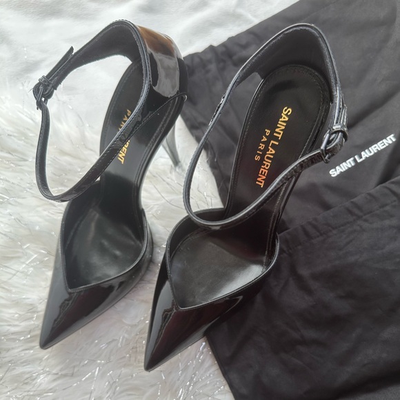 Saint Laurent Women's Black Stiletto Heels - Picture 9 of 13